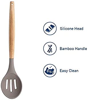 SILICONE SLOTTED SPOON