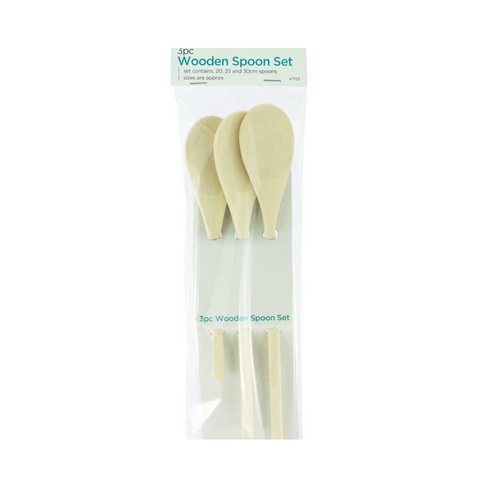 3PC WOODEN SPOON SET